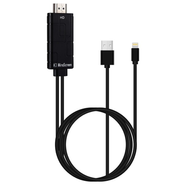 کابل تبدیل لایتنینگ آیفون به HDMI/USB میراسکرین مدل LD10 طول 1.8متر مناسب ایفون