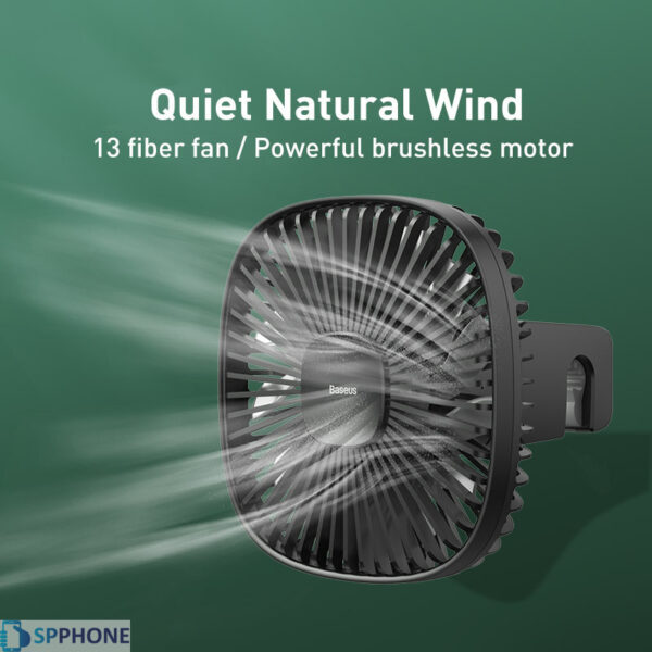 پنکه گیره‌ای باسئوس مدل Natural Wind Magnetic CXZR-06