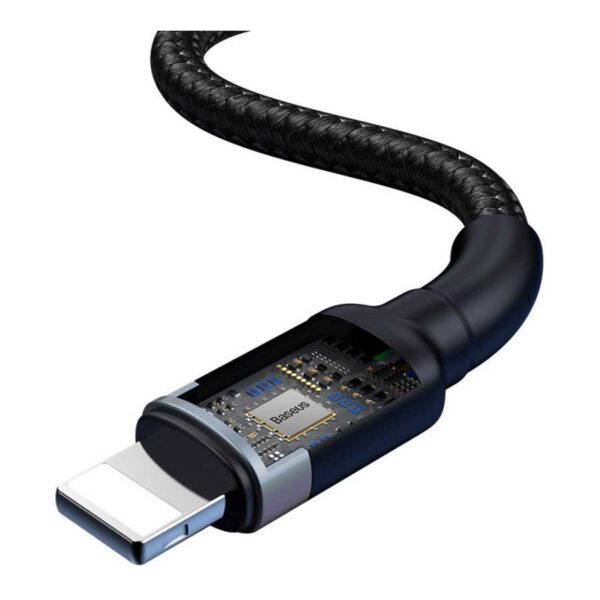 کابل تبدیل USB/USB-C به لایتنینگ باسئوس Cafule 2in1 PD CATKLF-ELG1 طول 1.2 متر