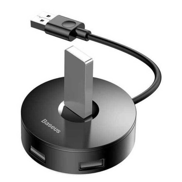هاب 4 پورت USB-C باسئوس مدل Airjoy round box CAHUB-F01