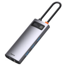 هاب 6 پورت USB-C باسئوس مدل Metal Gleam Series CAHUB-CW0G